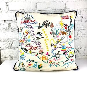 Rare Vintage 90’s Swan Magic United States Of America Hand Embroidered P…